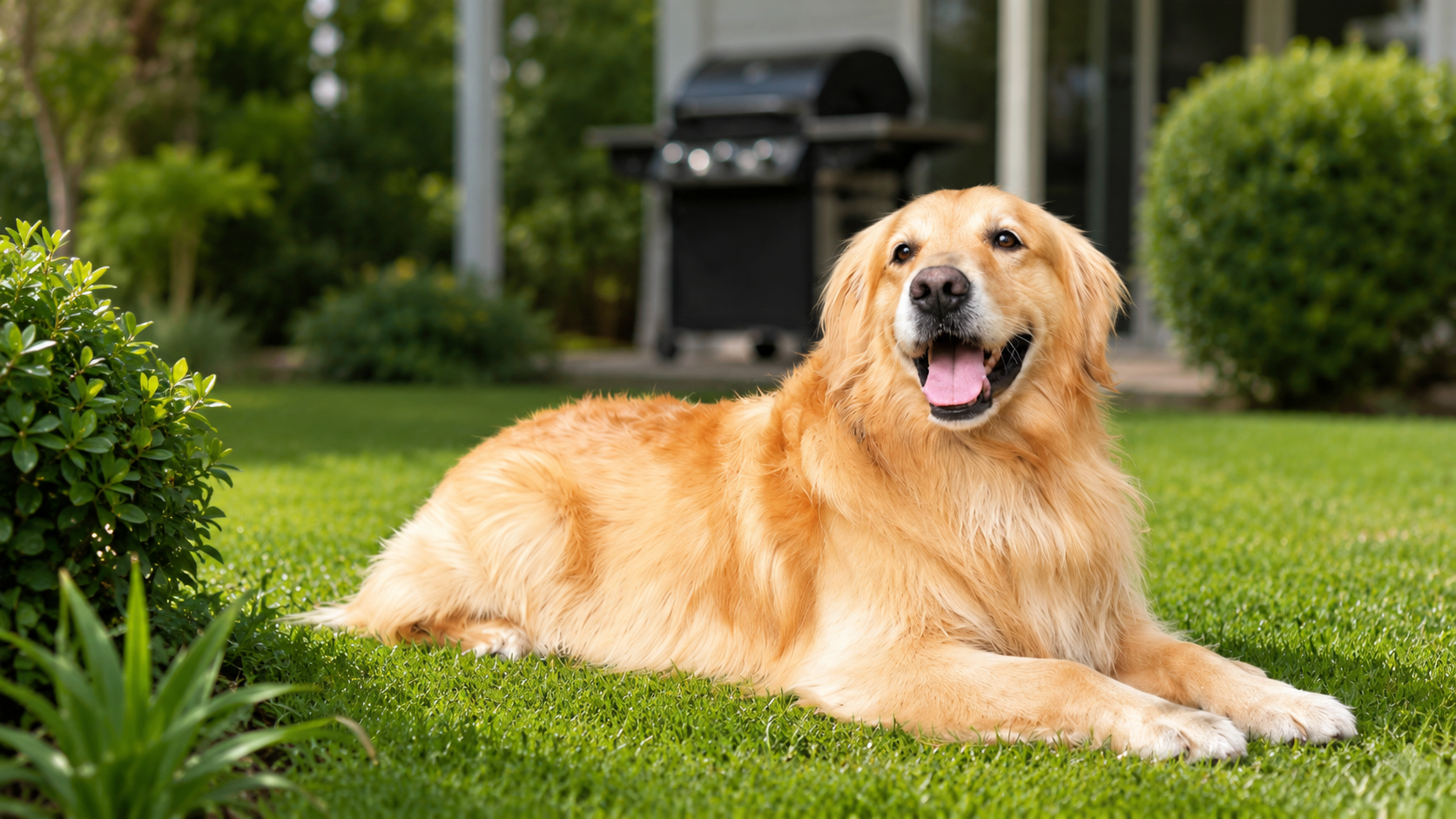 Golden Retriever adulto, ejemplo de la línea genética